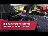 LO ÚLTIMO: Pipa de gas embiste a varios autos en la Autopista del Sol