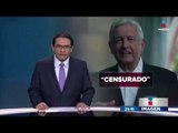 Quitan spot de MORENA y AMLO cree que es complot