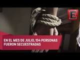Incremento del 6.9% en secuestros durante el mes de julio en el país