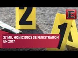Edomex, Guerrero, Guanajuato y Chihuahua, los estados con más homicidios: Inegi