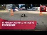 Breves Metropolitanas: Se abre socavón de 3 metros de profundidad en Azcapotzalco