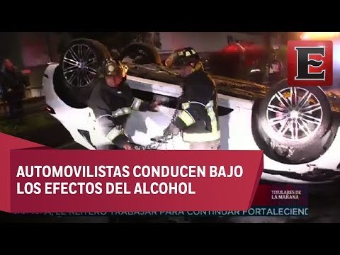 Reporte nocturno: Dos accidentes viales en la CDMX por exceso de velocidad