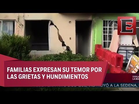 Viviendas dañadas en Chalco por falla geológica