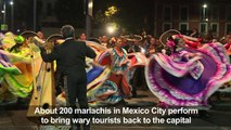 Mariachis serenade Mexicans to boost tourism after deadly attack