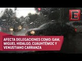 Intensas lluvias inundan las principales avenidas de la CDMX
