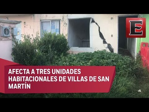 Falla geológica agrieta a decenas de viviendas en Chalco