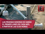 Inician pruebas de altavoces de alerta sísmica en la CDMX