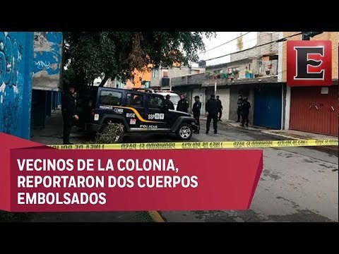 Encuentran cuerpos de hombre y mujer embolsados, en Iztapalapa