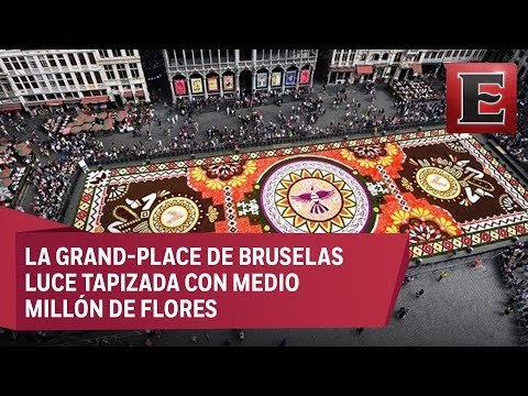 México y Belgica, unidas por su tradición floral en Bruselas