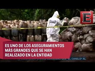 Aseguran casi 50 toneladas de cristal en Sinaloa