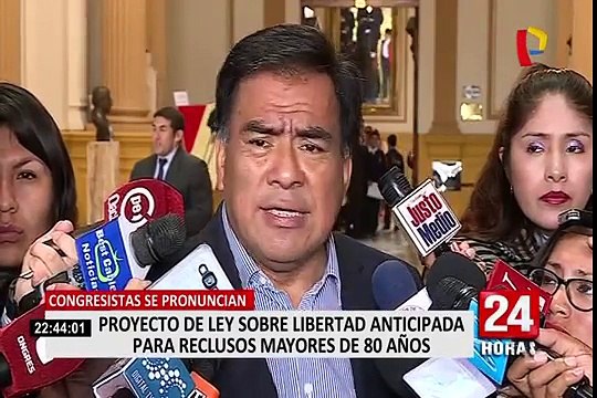 Congresistas opinaron sobre proyecto de libertad anticipada para reos mayores de 80 años
