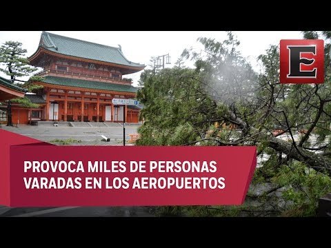 Tifón Jebi deja al menos 10 muertos y numerosos daños en Japón