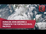 Huracán John y otros sistemas causarán lluvias y fuerte oleaje