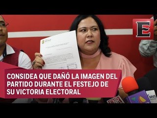 Morena retira derechos partidistas a Alejandra del Carmen León, Lady Champagne