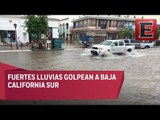 Fuertes lluvias provocan inundaciones en la capital de Baja California Sur
