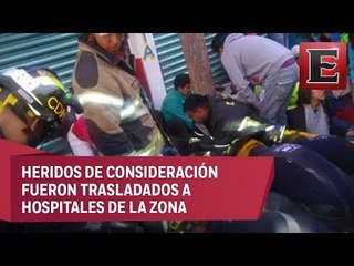 LO ÚLTIMO: Autobús de pasajeros ocasiona carambola y atropella peatones en Cuautepec