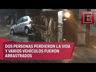 Así fue la tromba que azotó a Chimalhuacán, Edomex