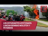 Normalistas vandalizan instalaciones de Batallón de Infantería en Iguala