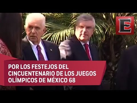 Thomas Bach, presidente del Comité Olímpico Internacional, realiza visita a Mexico