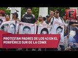 Último minuto: Familiares de desaparecidos de Ayotzinapa realizan manifestación en Periférico