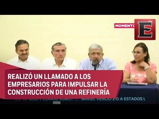 Conferencia de prensa de López Obrador tras reunión con petroleros