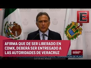 Yunes asegura que no permitirá que Duarte salga libre