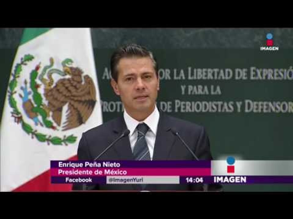 EPN presenta medidas de protección a periodistas | Noticias con Yuriria Sierra