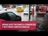 Severas inundaciones en Torreón por intensa tromba