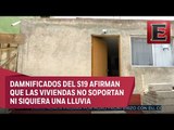 Casas antisísmicas donadas en Iztapalapa resultan con deficiencias
