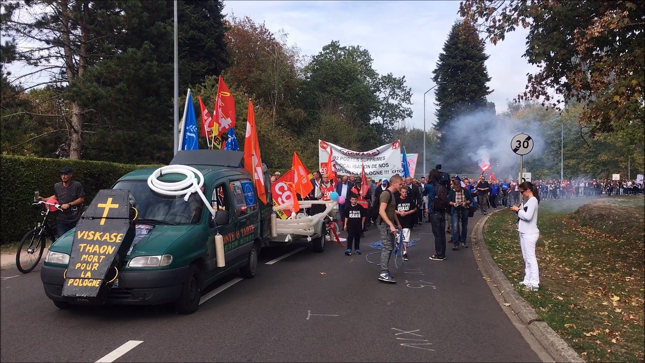 Manifestation  à Capavenir-Vosges contre les licenciements à Viskase