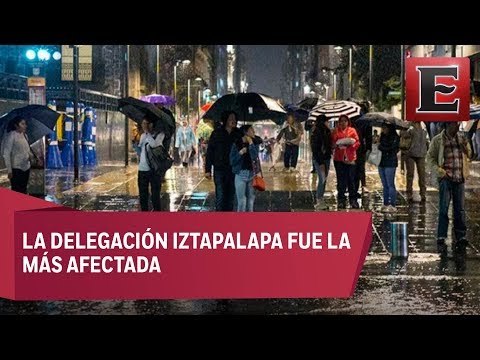 Intensas lluvias provocan inundaciones en la CDMX