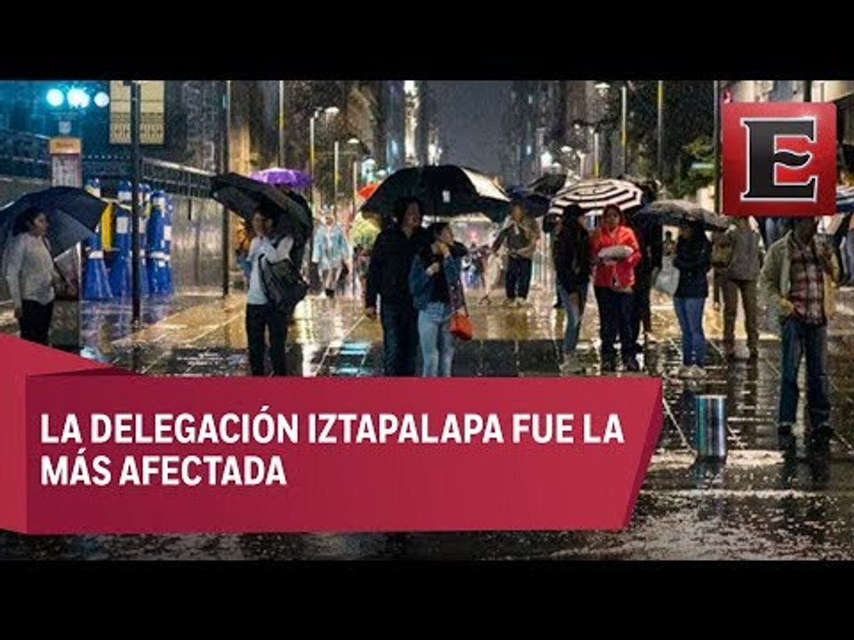 Intensas lluvias provocan inundaciones en la CDMX