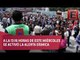 Mexicanos recuerdan a víctimas de sismos y participan en Macrosimulacro