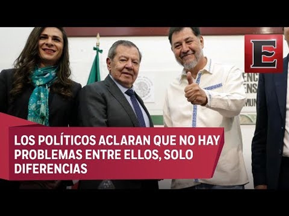 Muñoz Ledo y Fernández Noroña liman asperezas tras altercado