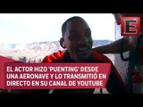 Notas de color: Will Smith festeja sus 50 años saltando desde un helicóptero