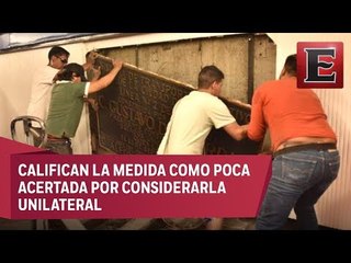 Genera polémica el retiro de placas de Díaz Ordaz en instalaciones del Metro