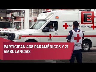 Aplica Cruz Roja operativo 'Fiestas Patrias 2018' en la CDMX