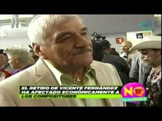 Retiro de Vicente Fernández afecta a el cantautor Martín Urieta