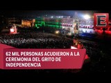 Centenares asisten al grito de independencia en el Zócalo