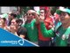 Mexicanos celebran el empate entre México y Brasil / Mexicans celebrate the tie of Mexico