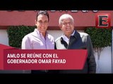 López Obrador se reúne con el gobernador de Hidalgo