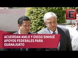 López Obrador se reúne con Diego Sinhué en Guanajuato