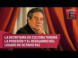 Legado de Octavio Paz se quedará en manos de la CDMX