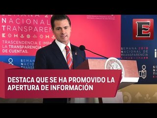 Peña Nieto elogia el sistema de transparencia en México