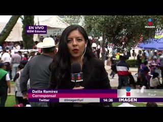Morena se manifiesta en contra de Alfredo del Mazo | Noticias con Yuriria Sierra