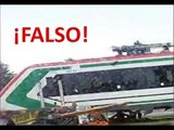 Foto de tren interurbano caído ¡ES FALSA! | Noticias con Yuriria Sierra