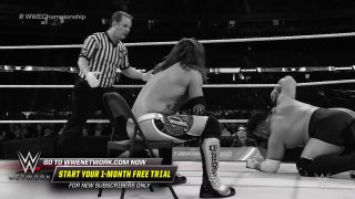 Samoa Joe smashes AJ Styles through a steel chair- WWE Super Show-Down 2018 (WWE Network Exclusive)