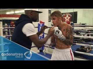 Justin Bieber entrena con Floyd Mayweather