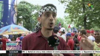 Multitudinaria marcha por la paz y la solidaridad en Venezuela