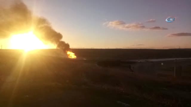 Silivri'de Doğalgaz Boru Hattında Patlama Meydana Geldi